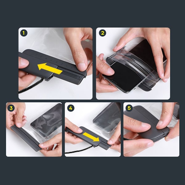 Baseus AquaGlide Vattentätt Fodral IPX8 med Slide Lock System -