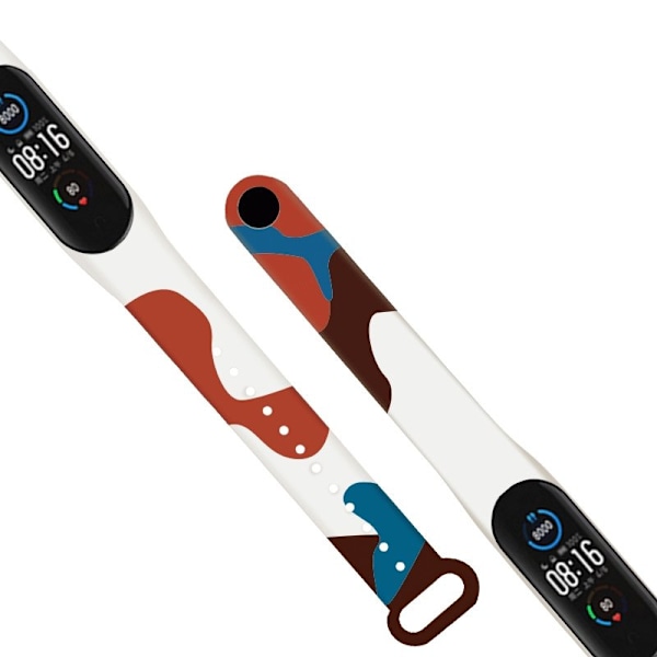 Silikonarmband i kamouflagemönster för Xiaomi Mi Band 3/4 - Armb