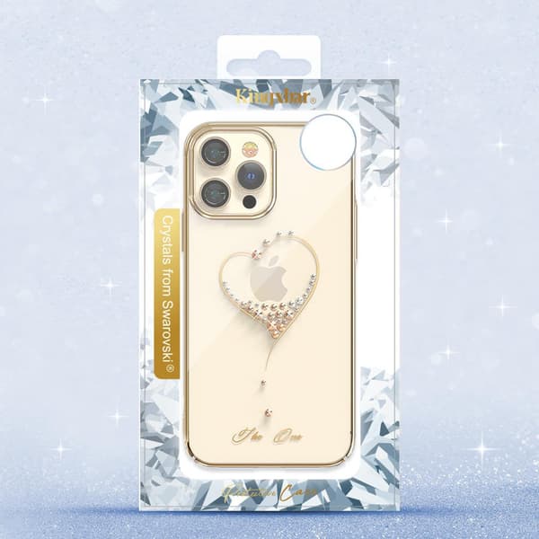 Kingxbar Elegant Serie iPhone 13 Pro Skal Transparent Baksida Fo
