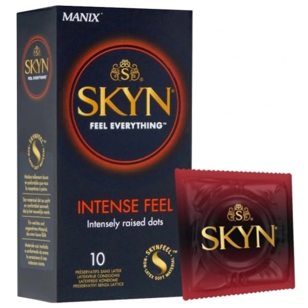 Skyn Intense Feel Latexfria kondomer med räfflad yta/ 10 stycken