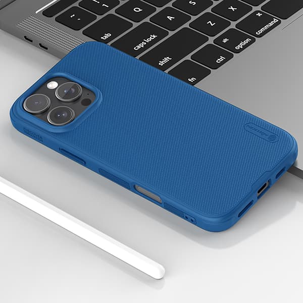 Nillkin Super Frosted Shield Pro Skal för iPhone 16 Pro - Blå