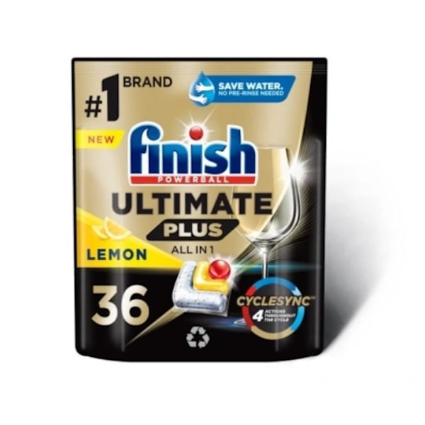 Finish Diskmaskinstabletter Ultimate Plus All-in-1/ Citron/ 36 s