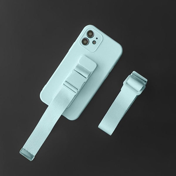 Samsung Galaxy A33 5G Silikonfodral med Snodd och Axelrem i Svar
