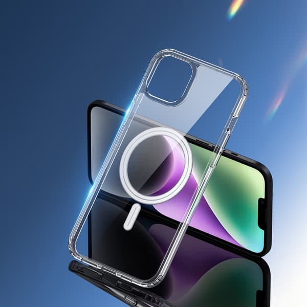 Skyddsfodral med MagSafe för iPhone 15 Plus - Transparent Dux Du