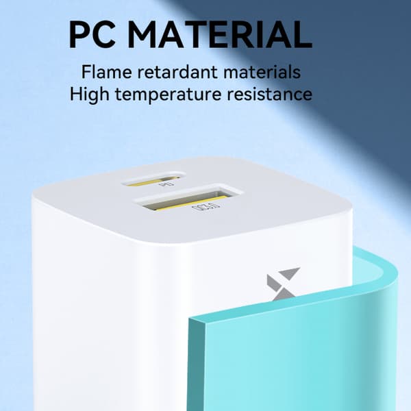 Wozinsky WWCEAC GaN Väggladdare USB-A USB-C 33W - Vit