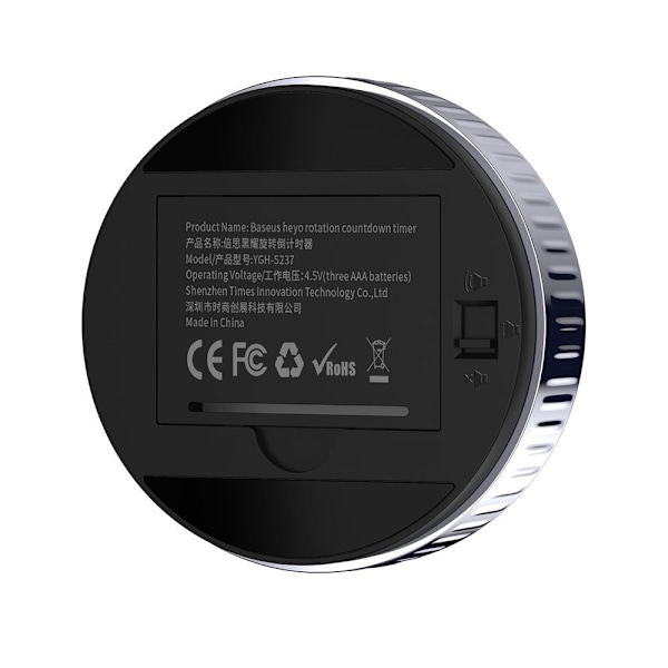 Baseus Heyo digital kökstimer vridbar klocka svart ACDJS-01