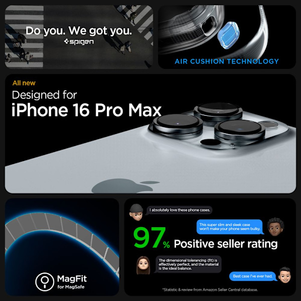Spigen Enzo Aramid Maghållare med MagSafe för iPhone 16 Pro Max