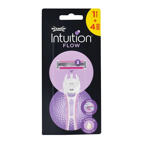 Wilkinson Intuition Flow Rakhyvel för kvinnor med 4 rakblad