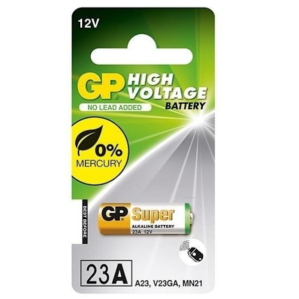 Litiumbatteri GP 23A/ 12V - Långvarig kraft för Elektronik och F