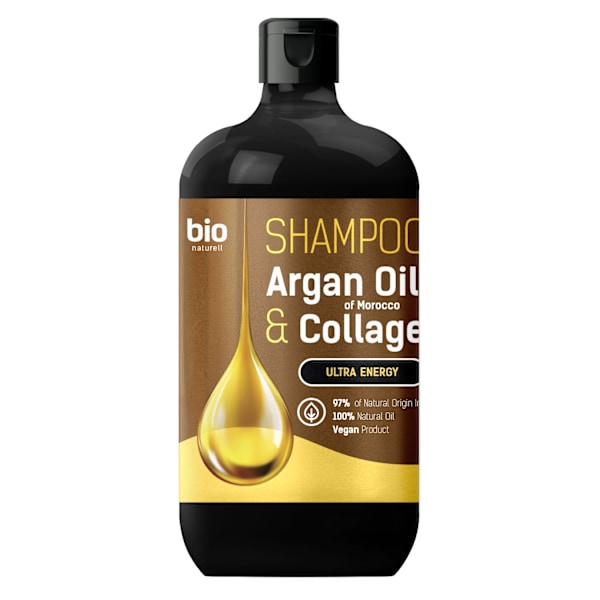 Bio Naturell Marokkolainen Arganöljy ja Kollageeni Shampoo Kaikille Hiustyypeille, 946 ml