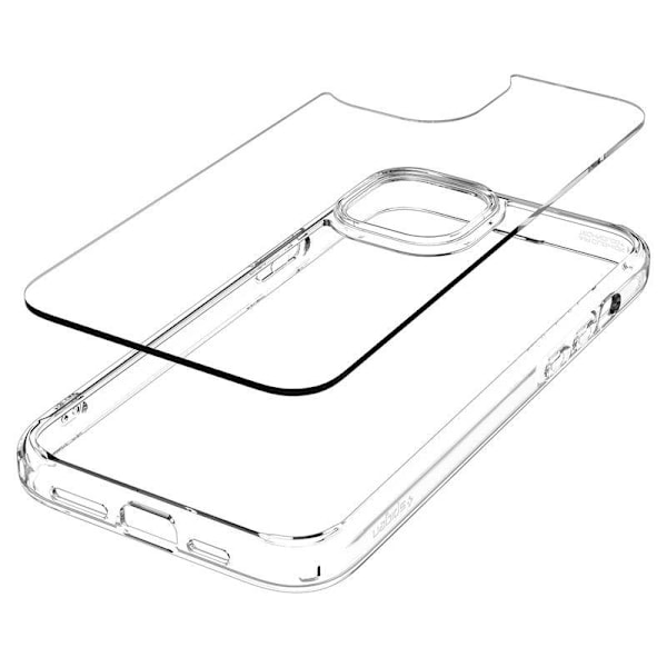 Spigen Crystal Hybrid Skal för iPhone 15 - Transparent