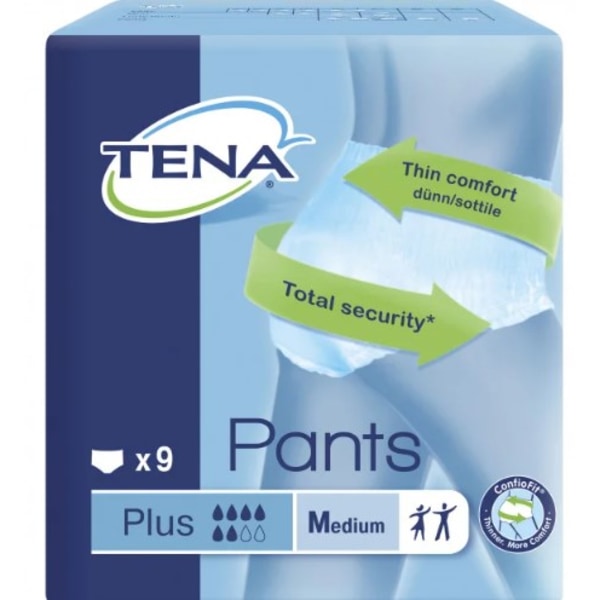 Tena/ Byxor Plus/ Absorberande Underkläder/ 9 stycken