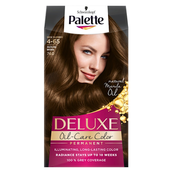 Lyxbehandling för håret - Brun Färg med Mikrooljor - Palette Del