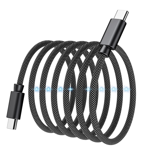 Choetech XCC-1052 100W Magnetholder USB-C Kabel - 1,2m Sort