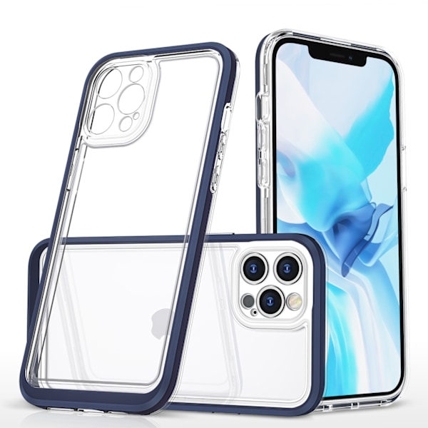 Transparent 3-i-1 fodral för iPhone 12 Pro Max - flexibel gelram