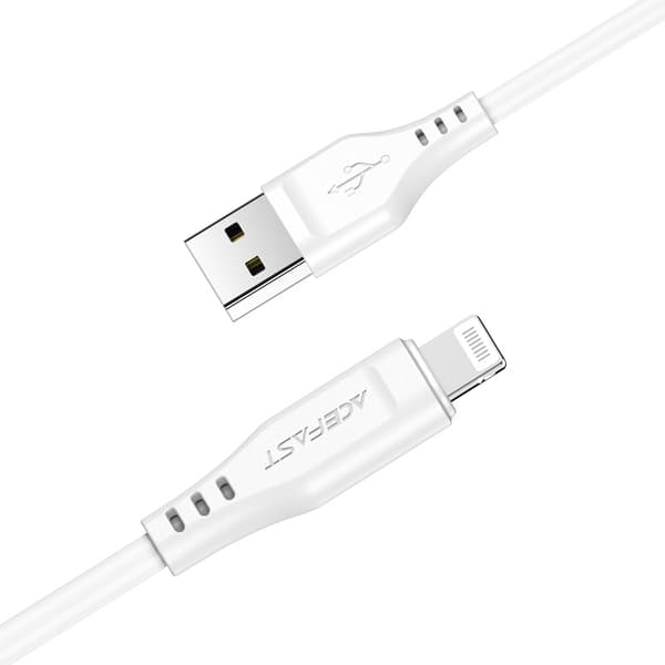 Acefast MFI-certifierad USB till Lightning-kabel 1/2m 2/4A/ Svar