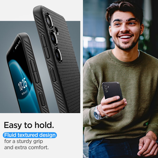 Spigen Liquid Air Skal för Samsung Galaxy S24 - Matt Svart