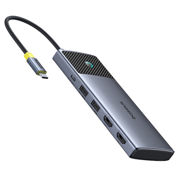 Baseus Metal Gleam Series II 7-i-1 USB-C Hub med PD100W/ 2x HDMI