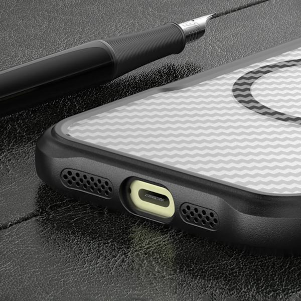 Silikonfodral Leading Series MagSafe för iPhone 16 Pro Max - Sva