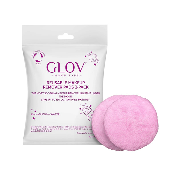 Glow Moon Pads Återanvändbara Sminkborttagningssudd/ 2 stycken