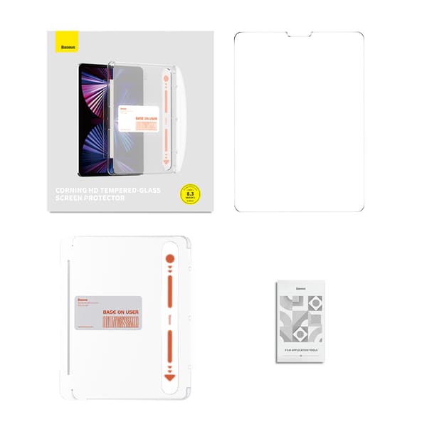 Baseus Crystal Härdat Glas för iPad Mini 6 8.3'' med Monteringss