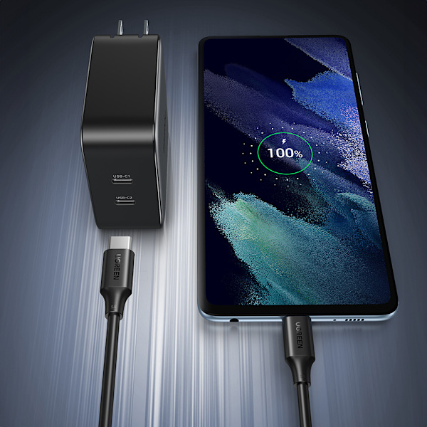 Ugreen US562 USB-C till USB-C Kabel PD QC 100W 5A 480Mb/s 1/5m S