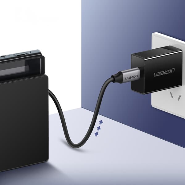 Ugreen US161 USB-C 3.1 till USB-C 3.1 Kabel 1.5m - Grå