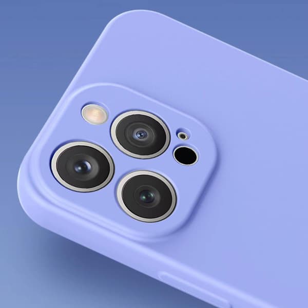 Silikonfodral till iPhone 14 Plus - Lila Skyddande Skal