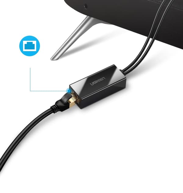 Ugreen 30985 Extern nätverksadapter för Chromecast med micro USB