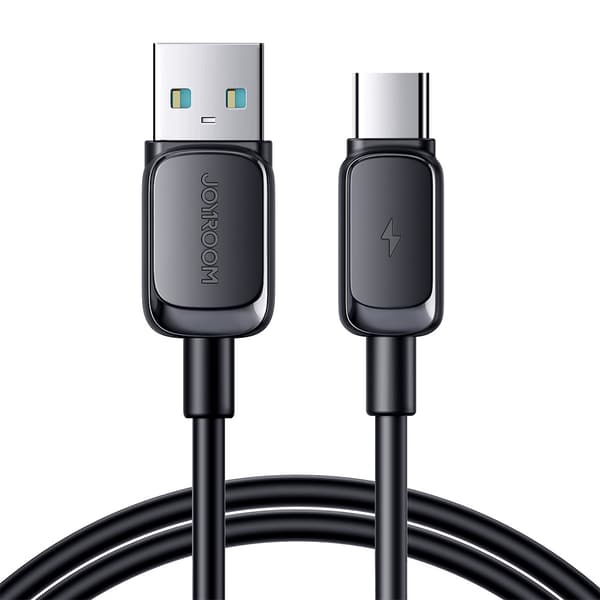 Joyroom Multi-Color USB-A / USB-C Kabel 3A 1.2 m - Svart