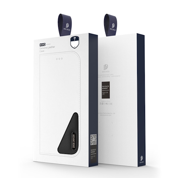 Dux Ducis Hivo Flipfodral i Äkta Läder med Kortfack för iPhone 1