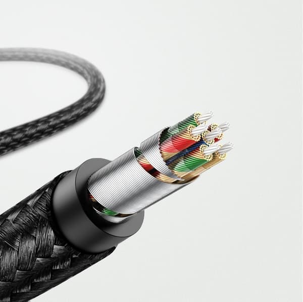 Ugreen Ljudkabel AUX MFI Lightning till 3/5 mm Minijack 1 m Grå