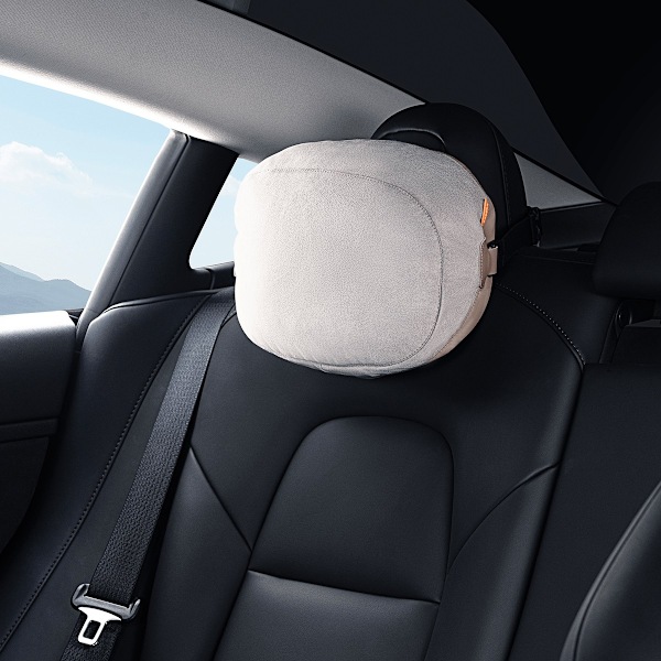 Baseus ComfortRide Bilnackstöd med Två Material - Beige