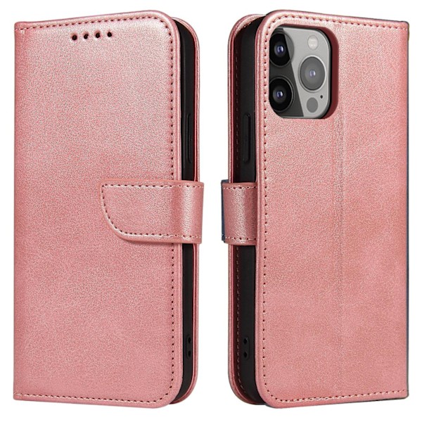 iPhone 15 Plus Magnetfodral med Ställfunktion - Rosa
