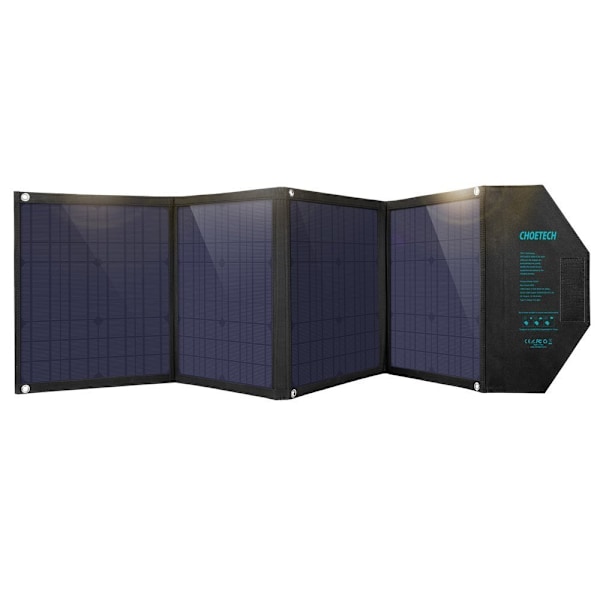Choetech SC007 Solcellsladdare 80W Vikbar/ DC/USB-C/2xUSB-A/ PD/