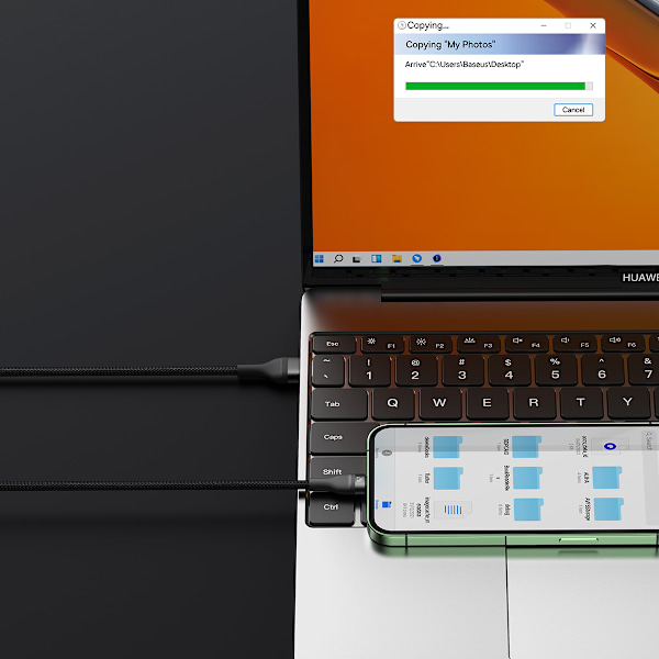 Baseus Flash Series II Kabel USB till Typ C/Lightning/micro USB