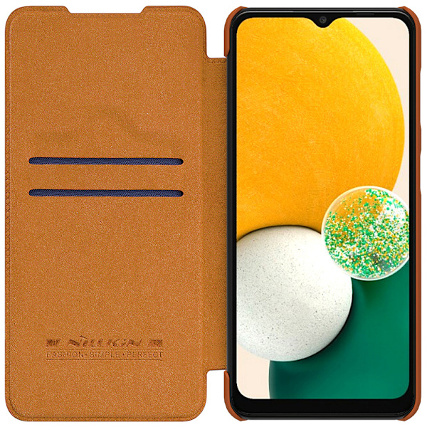 Nillkin Qin Läderfodral Samsung Galaxy A13 5G Brun