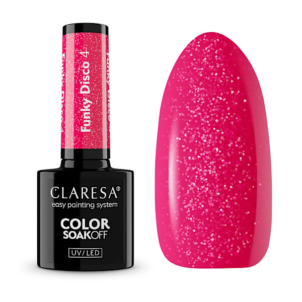 Claresa Kestolakka UV/LED Funky Disco, 4,5g