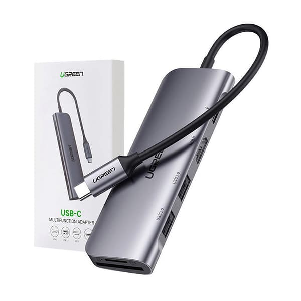 Ugreen CM195 6-i-1 Adapter USB-C: HDMI & 2x USB-A 3.0 & USB-C PD