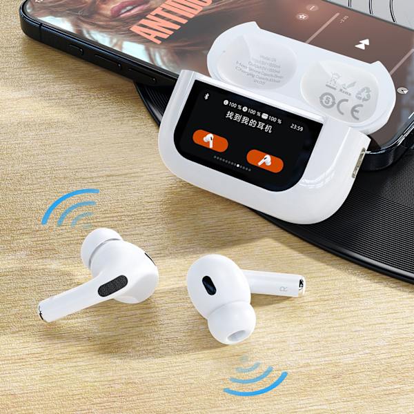 Dudao U19 True Wireless Bluetooth 5.3 Hörlurar med LED-skärm - V