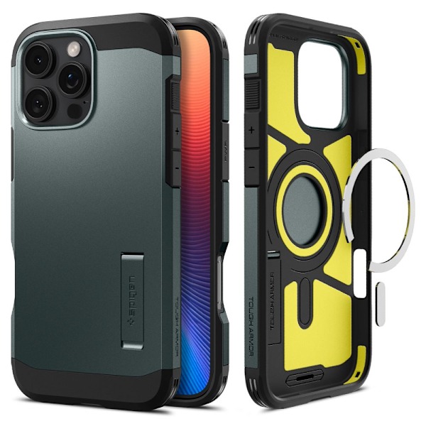 Spigen Tough Armor MagSafe mobilfodral med stöd för iPhone 16 Pr
