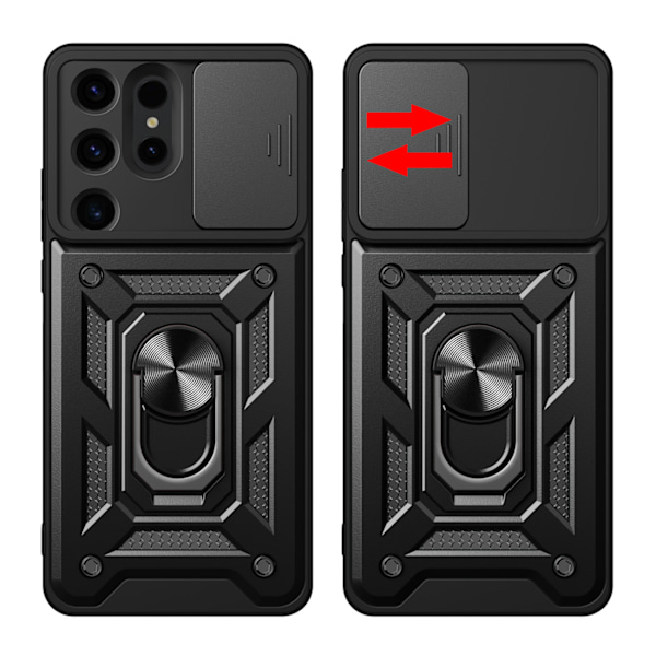 Skyddsfodral Hybrid Armor Camshield för Samsung Galaxy S24 Ultra