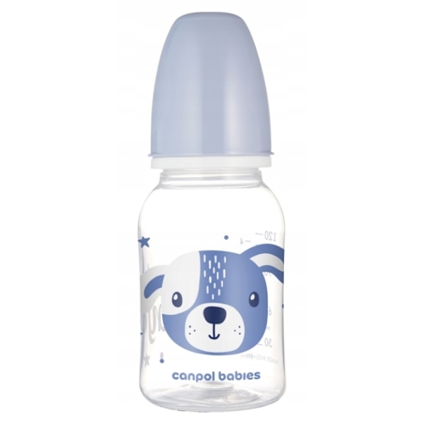 Canpol Babies Söta Djur Standardflaska 120 ml Blå 11/851_BLU/ 1