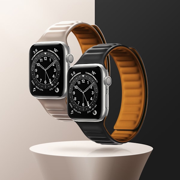 Magnetiskt Armband för Watch 6/5/4/3/2/SE (44mm/42mm) - Röd Magn