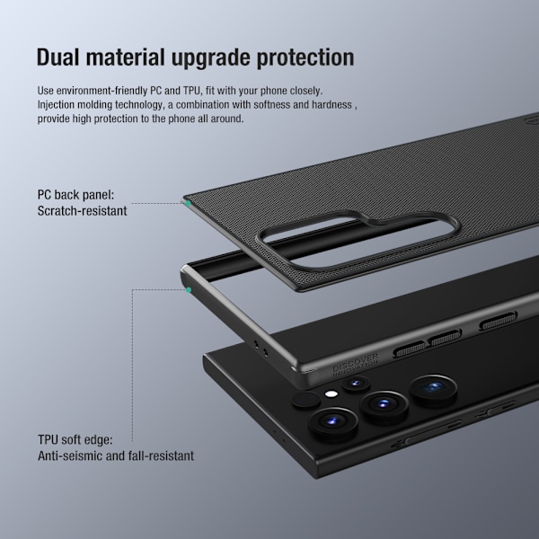 Nillkin Super Frosted Shield Pro robust skal för Samsung Galaxy