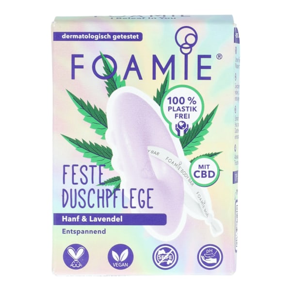 Skummande Duschgel med Hamp & Lavendel/ 80g.