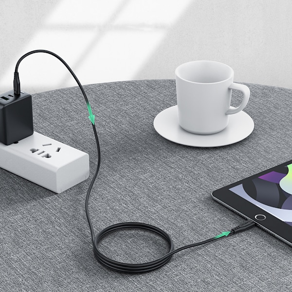 Acefast Certifierad USB-C till Lightning Kabel 1/2m/ 30W/3A/ Sva