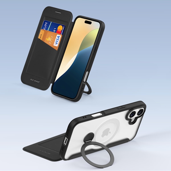 Dux Ducis Skin X Pro Fodral för iPhone 16 med MagSafe/ Flip & St