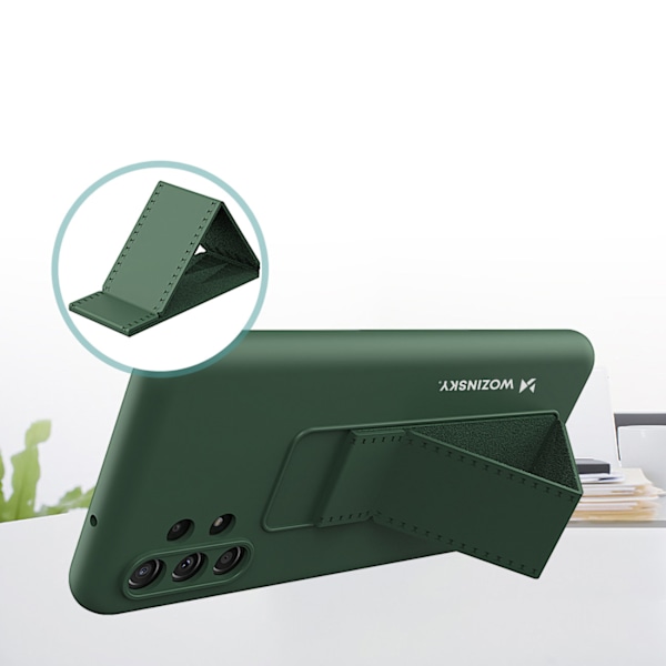 Wozinsky Stödfodral Silikonskal med Stativ för Xiaomi Redmi Note