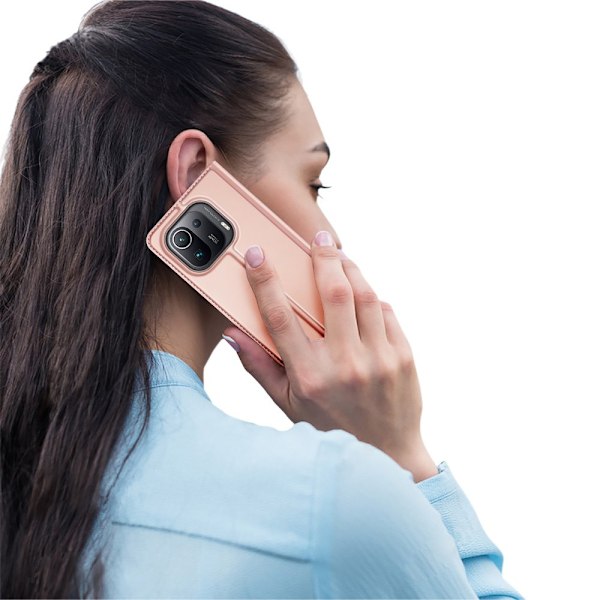 DUX DUCIS Skin Pro Fodral med Fliplock Xiaomi Mi 11 Pro Rosa